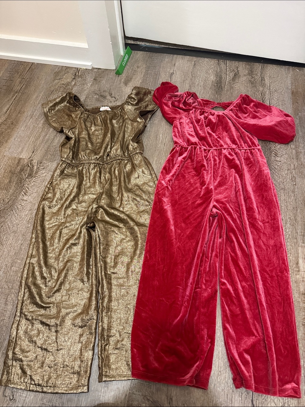 Girls holiday jumpsuits